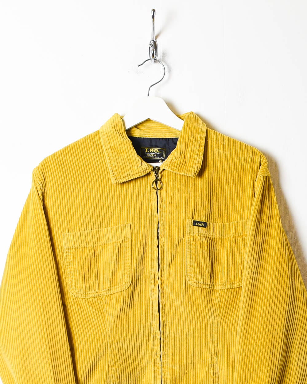 Yellow Lee Corduroy Harrington Jacket - Medium Women's