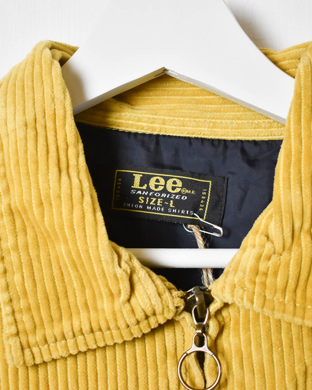 Yellow Lee Corduroy Harrington Jacket - Medium Women's