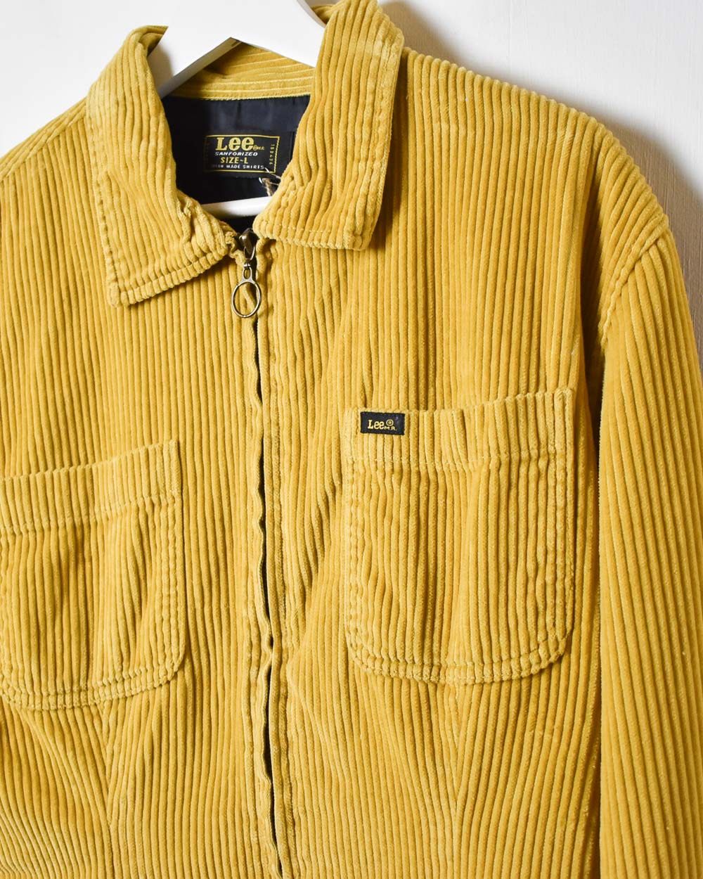 Yellow Lee Corduroy Harrington Jacket - Medium Women's