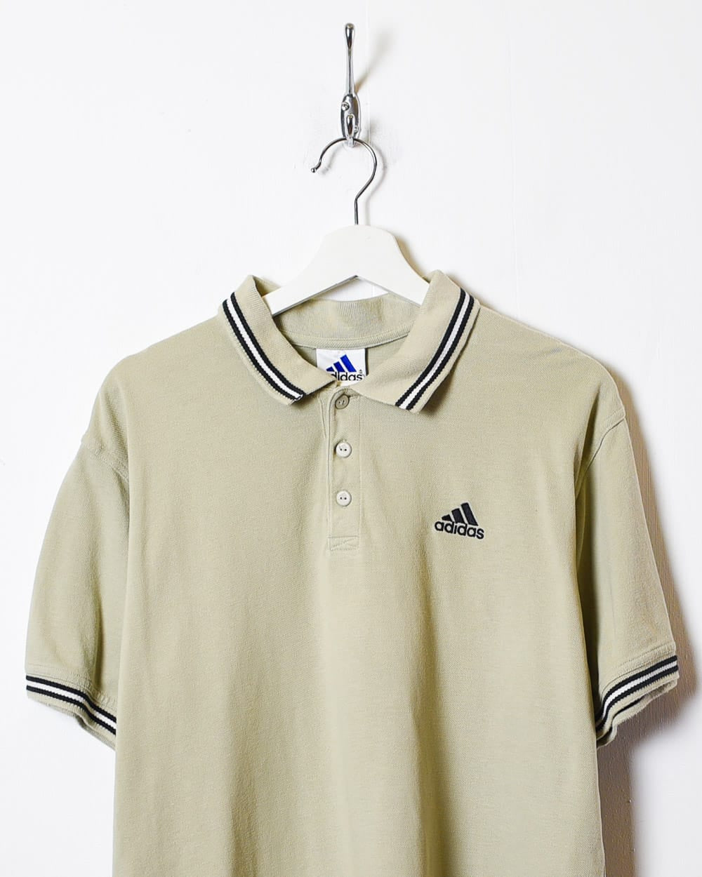 Neutral Adidas Polo Shirt - Large