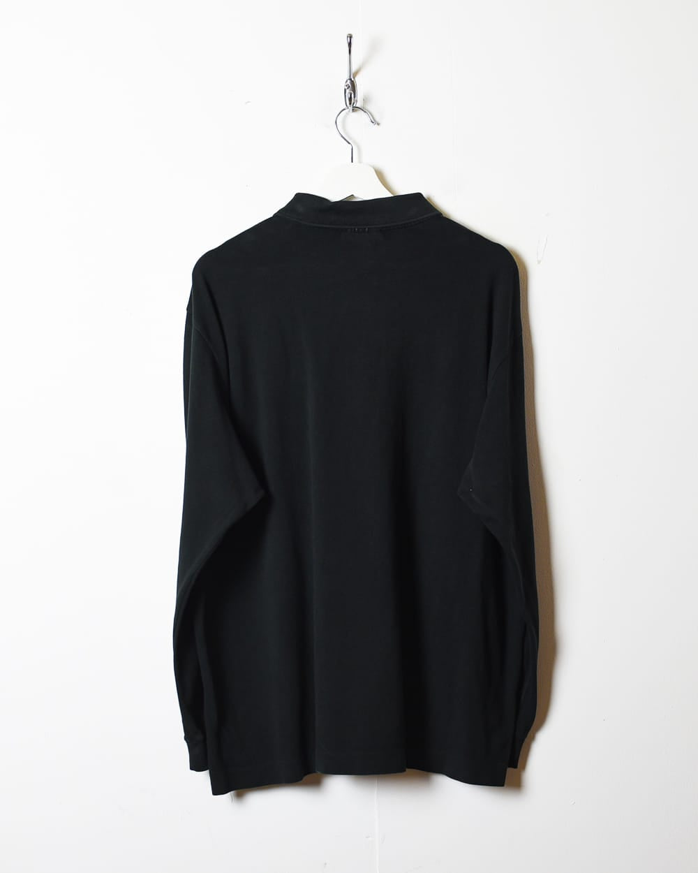 Black Chemise Lacoste Long Sleeved Polo Shirt - X-Large