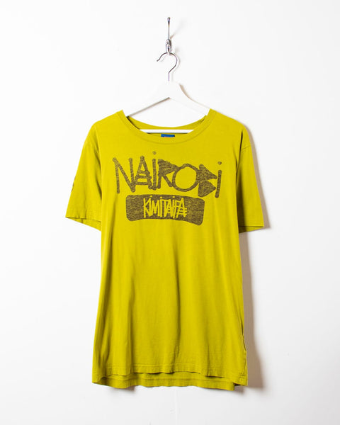 Vintage 70s Green Nike 70s Track And Field Nairobi T Shirt Large Cotton Domno Vintage