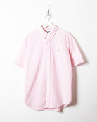 Pink Polo Ralph Lauren Textured Short Sleeved Shirt - X-Large