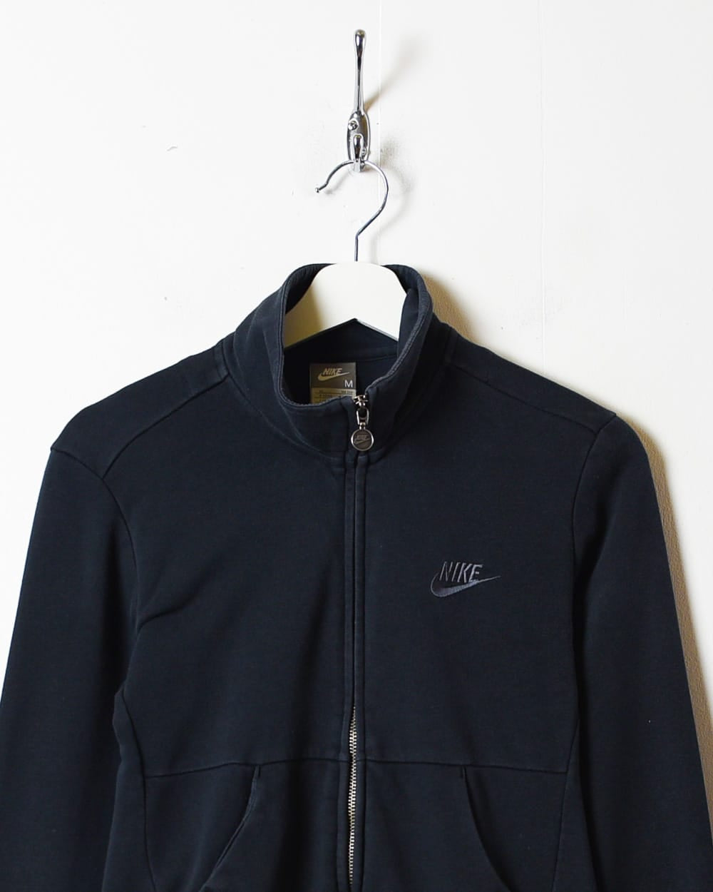 Black Nike Zip-Through Sweatshirt - Medium Women's