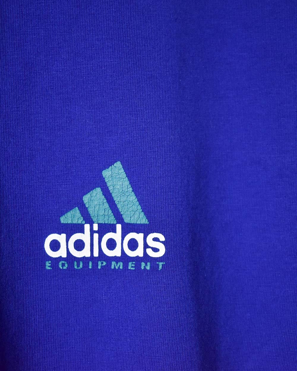 Blue Adidas Equipment Long Sleeved T-Shirt - Large