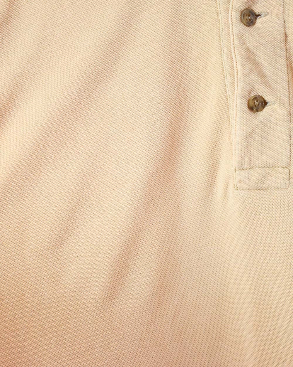 Neutral Burberry Long Sleeved Polo Shirt - Large