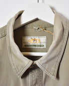 Khaki Camel Denim Shirt - X-Large