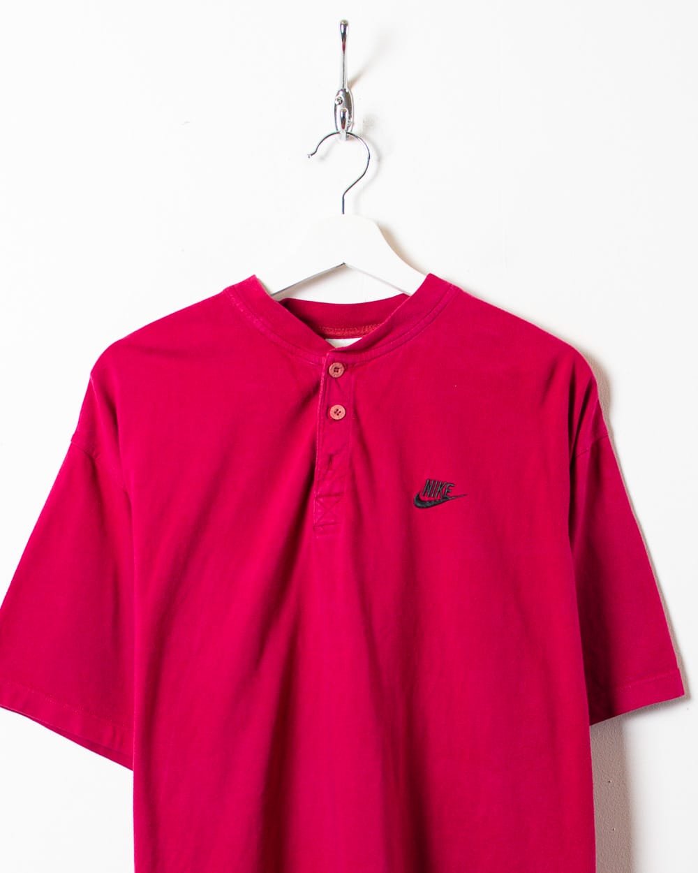 Purple Nike 1/4 Button T-Shirt - Large
