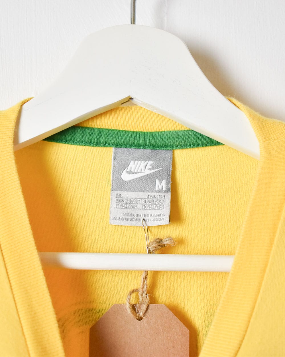 Yellow Nike Brazil Ronaldinho 10 T-Shirt - Medium