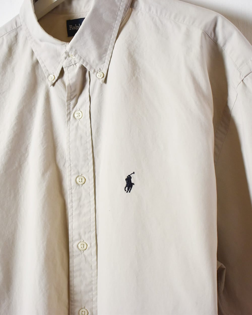 Vintage 90s Neutral Polo Ralph Lauren Blake Short Sleeved Shirt 