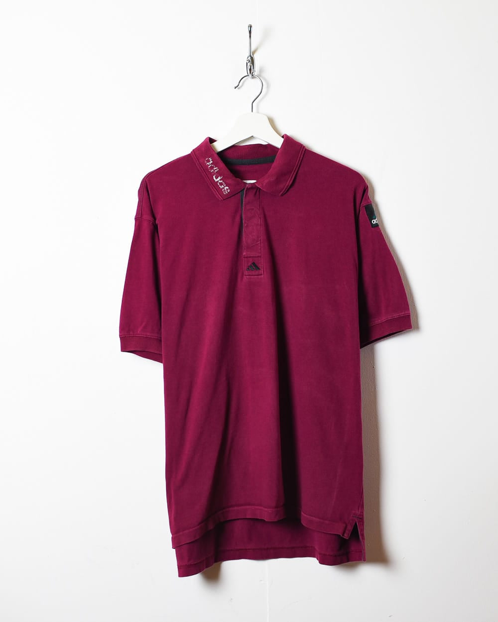 Maroon Adidas Equipment Polo Shirt - Large
