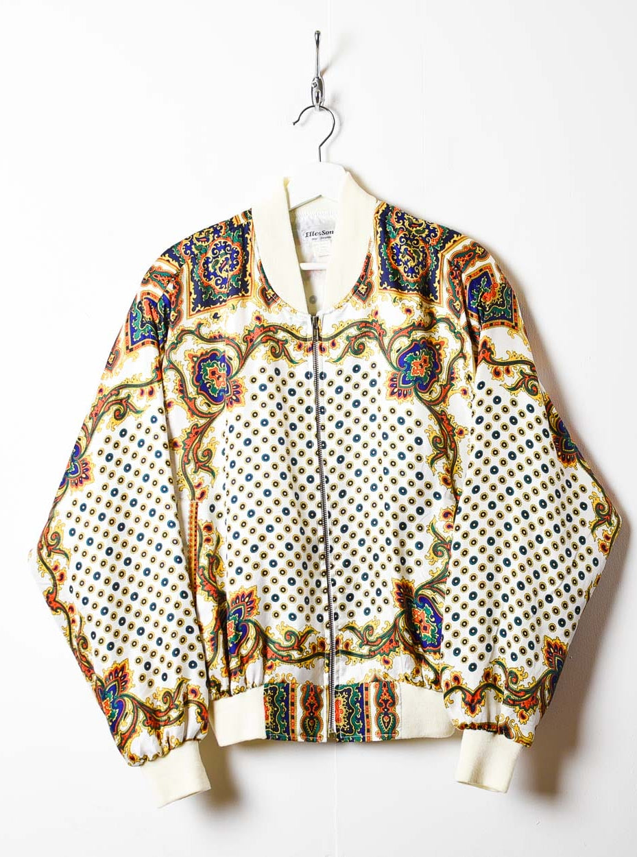 Multicolour All-Over Print Varsity Jacket - Medium
