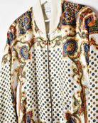 Multicolour All-Over Print Varsity Jacket - Medium