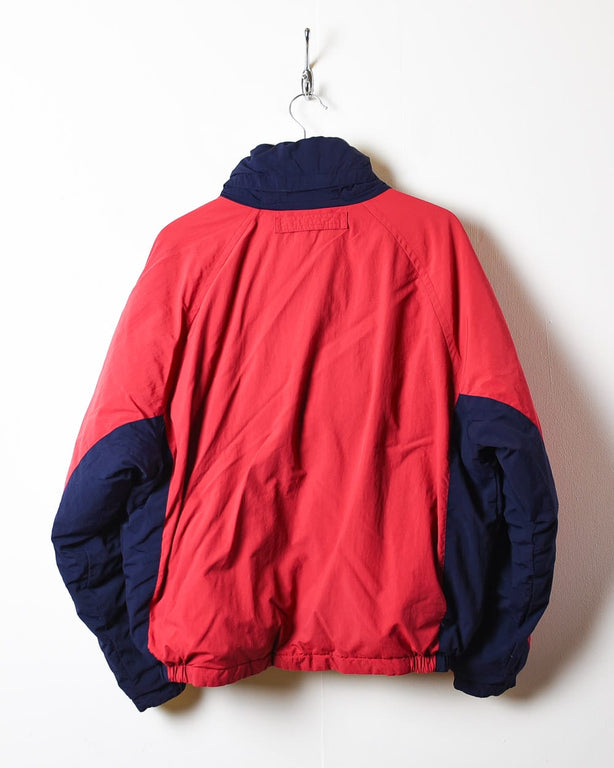 Red Nautica Reversible Puffer Jacket - Medium