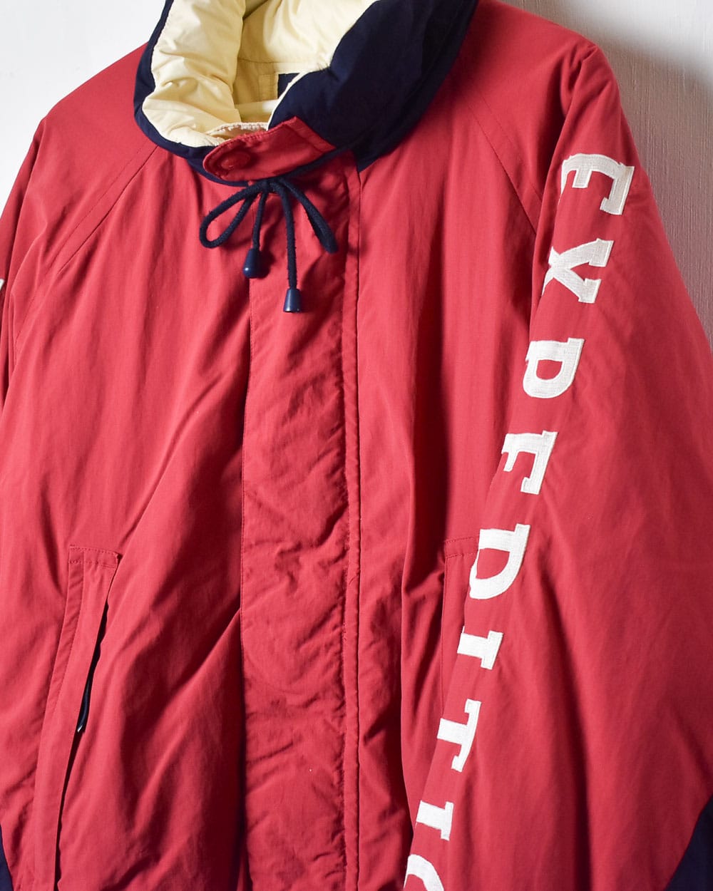 Red Nautica Reversible Puffer Jacket - Medium
