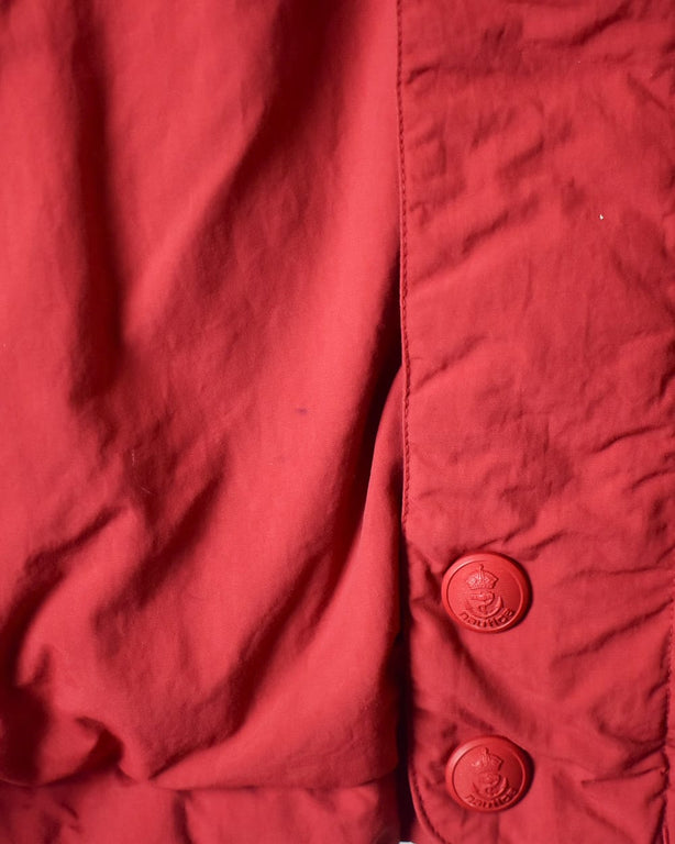 Red Nautica Reversible Puffer Jacket - Medium