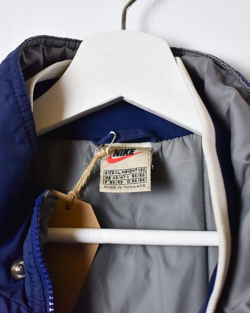 Vintage 90s Navy Nike Coat - X-Large Polyester– Domno Vintage