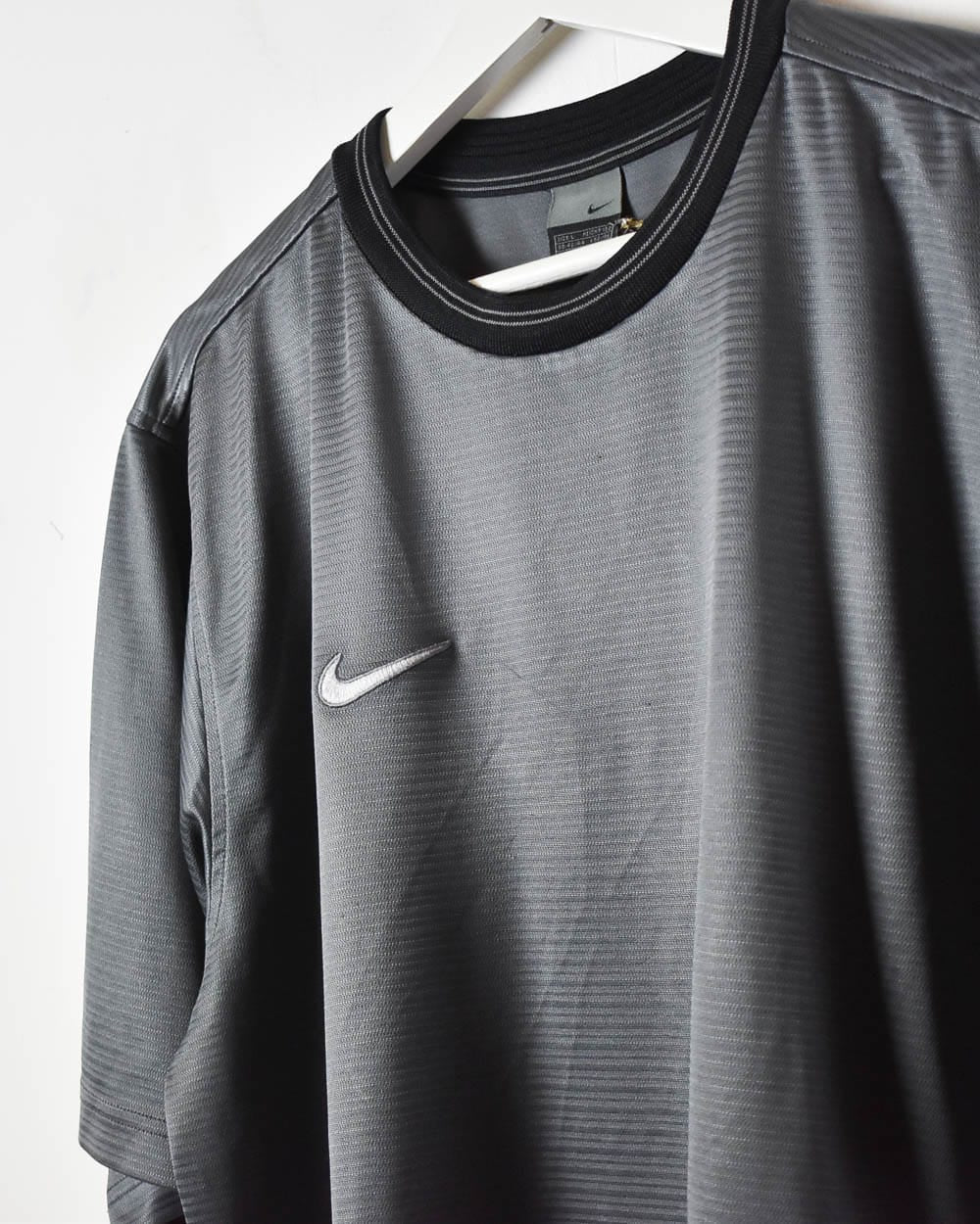 Grey Nike Team T-Shirt - Large