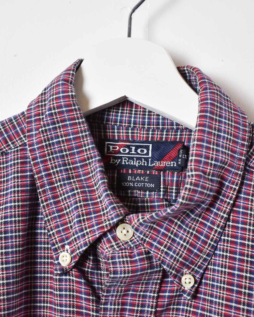 Red Polo Ralph Lauren Checked Shirt - Large