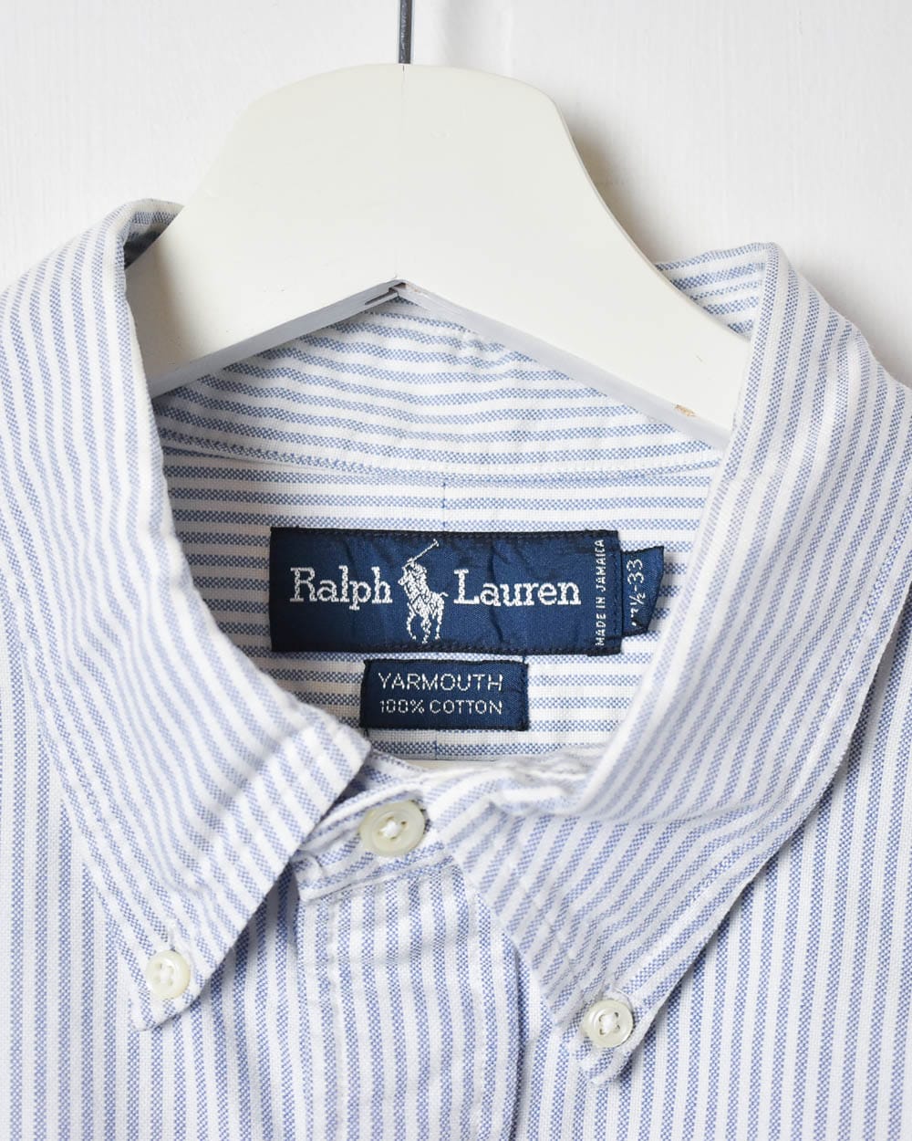 BabyBlue Polo Ralph Lauren Yarmouth Striped Shirt - X-Large
