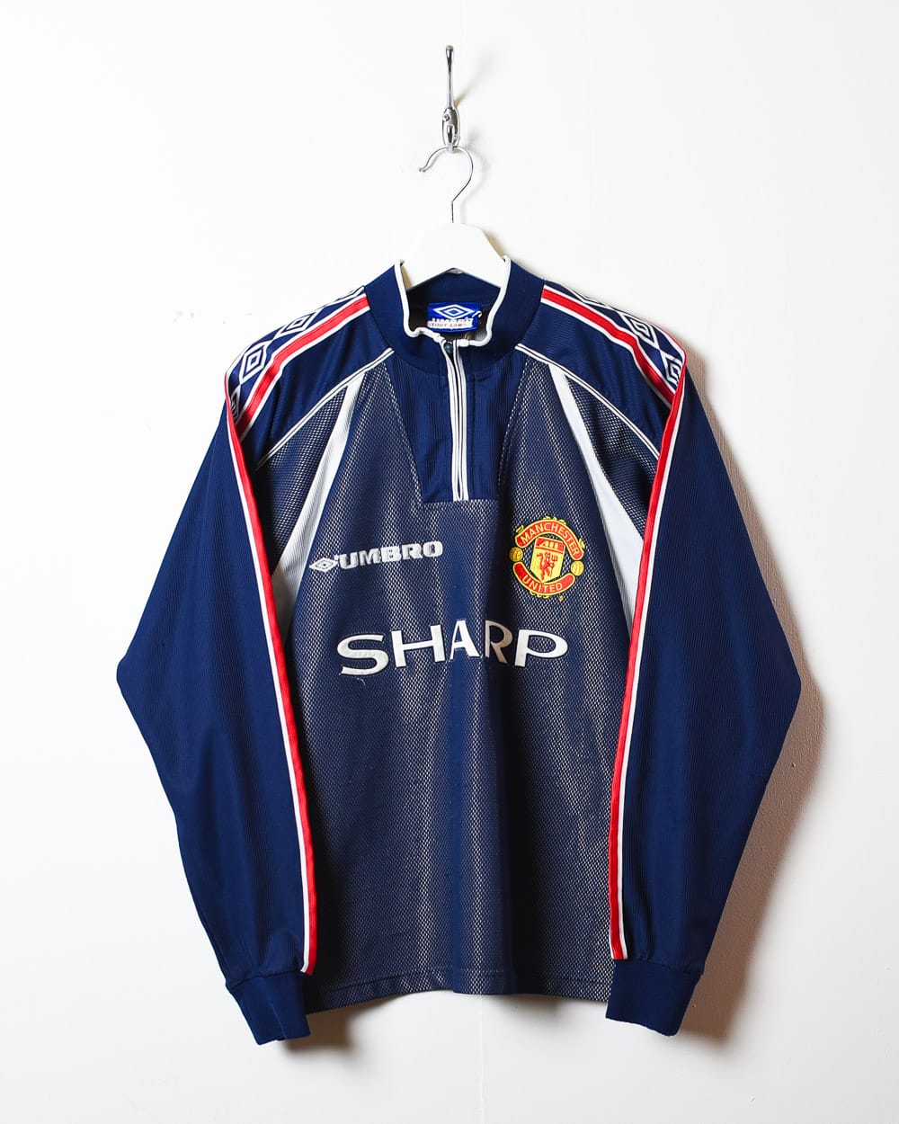 Vintage 90s Navy Umbro Manchester United FC 1998-99 Goalkeeper