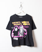 Black Wayne's World Worn Single Stitch T-Shirt - Small