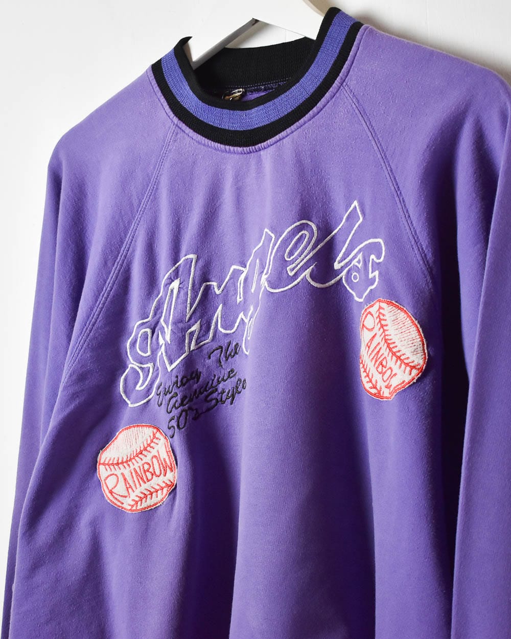 Purple Angels Rainbow Sweatshirt - Medium