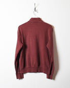 Maroon Champion 1/4 Zip Sweatshirt - Small