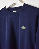 Navy Chemise Lacoste Sweatshirt - Small