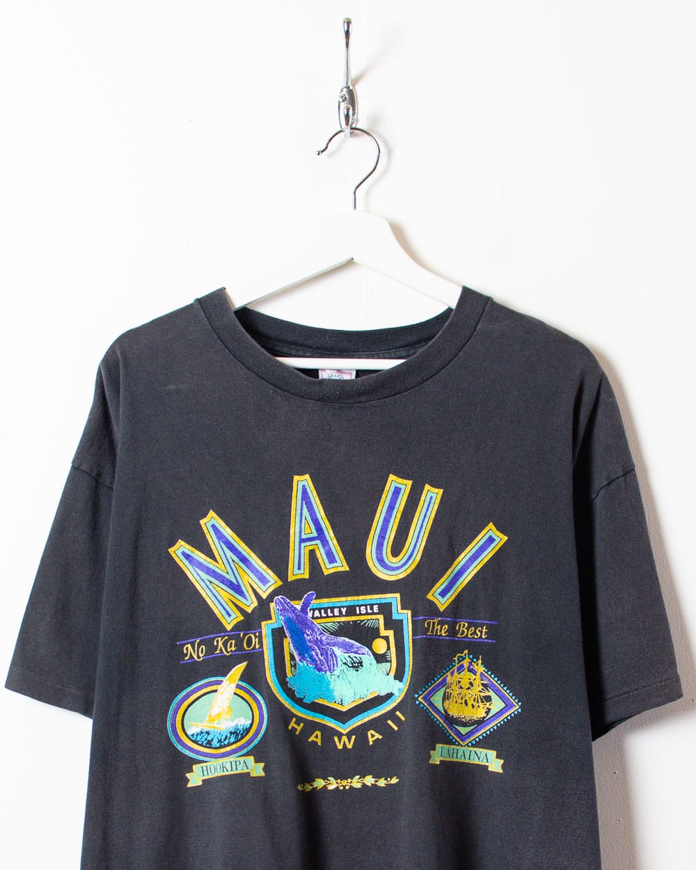 Black Maui Hawaii Single Stitch T-Shirt - X-Large