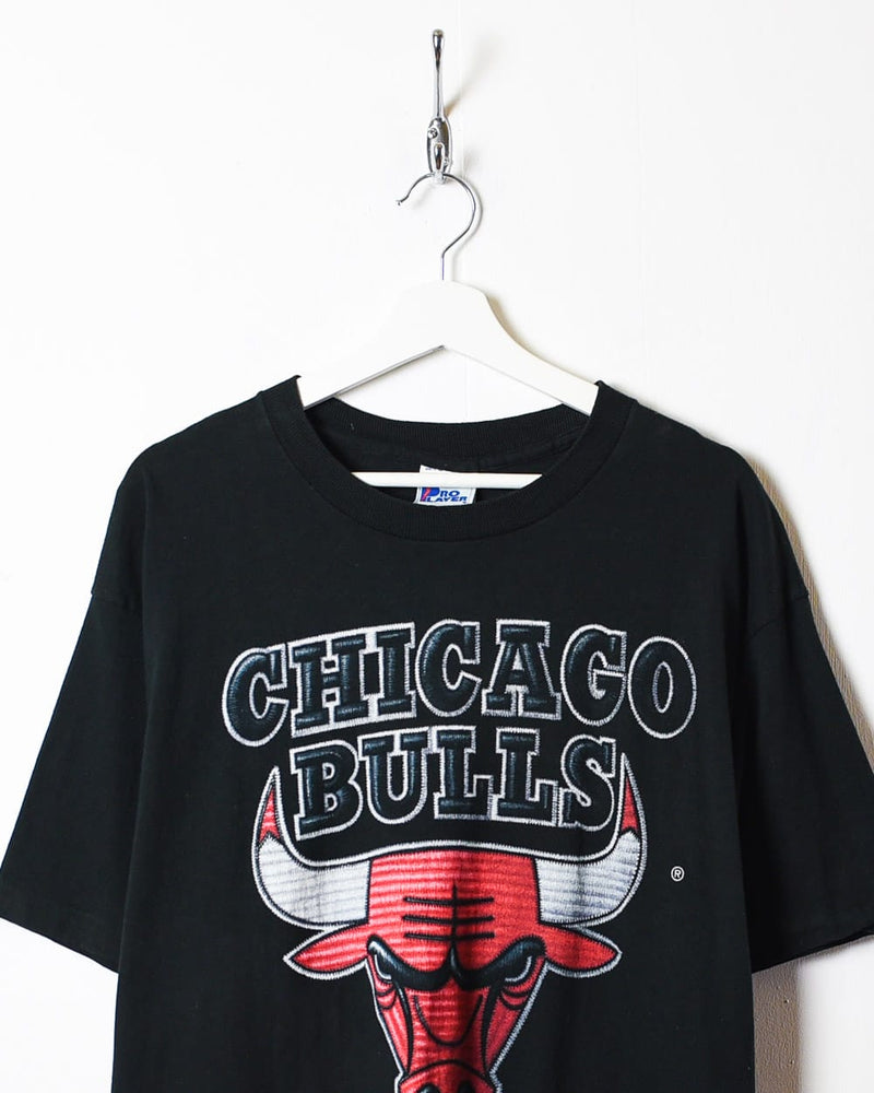 VINTAGE ALL OVER PRINT NBA CHICAGO BULLS 1990S TEE SHIRT SIZE LARGE MADE IN  USA
