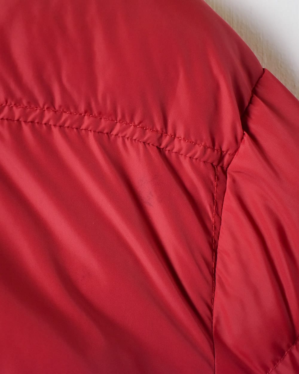 Red Tommy Hilfiger Denim Fleece Lined Puffer Jacket - X-Large