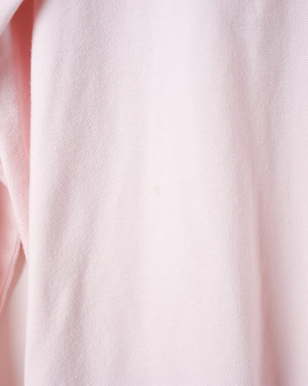 Pink Tommy Hilfiger Long Sleeved Polo Shirt - Medium