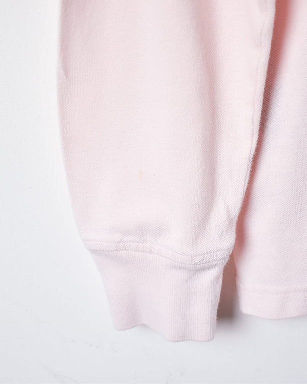 Pink Tommy Hilfiger Long Sleeved Polo Shirt - Medium