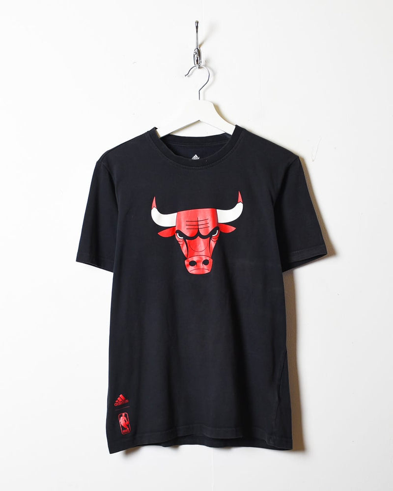 Vintage 00s Black Adidas NBA Chicago Bulls T-Shirt - Medium Cotton