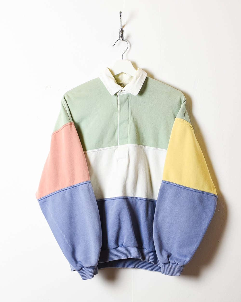 Multicolour Colour Block Collared Sweatshirt - Small