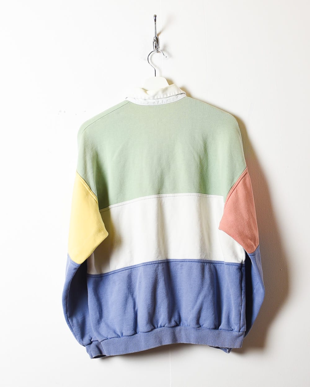 Multicolour Colour Block Collared Sweatshirt - Small