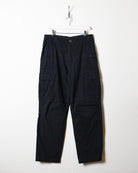 Black Dickies Double Knee Cargo Trousers - W34 L31