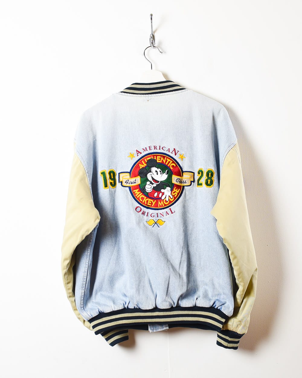 Blue Disney Mickey Mouse Original Varsity Jacket - Large