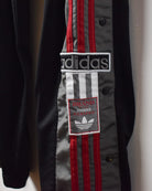 Black Adidas Popper Tracksuit Bottoms - Large