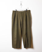 Khaki Burberry Trousers - W38 L28