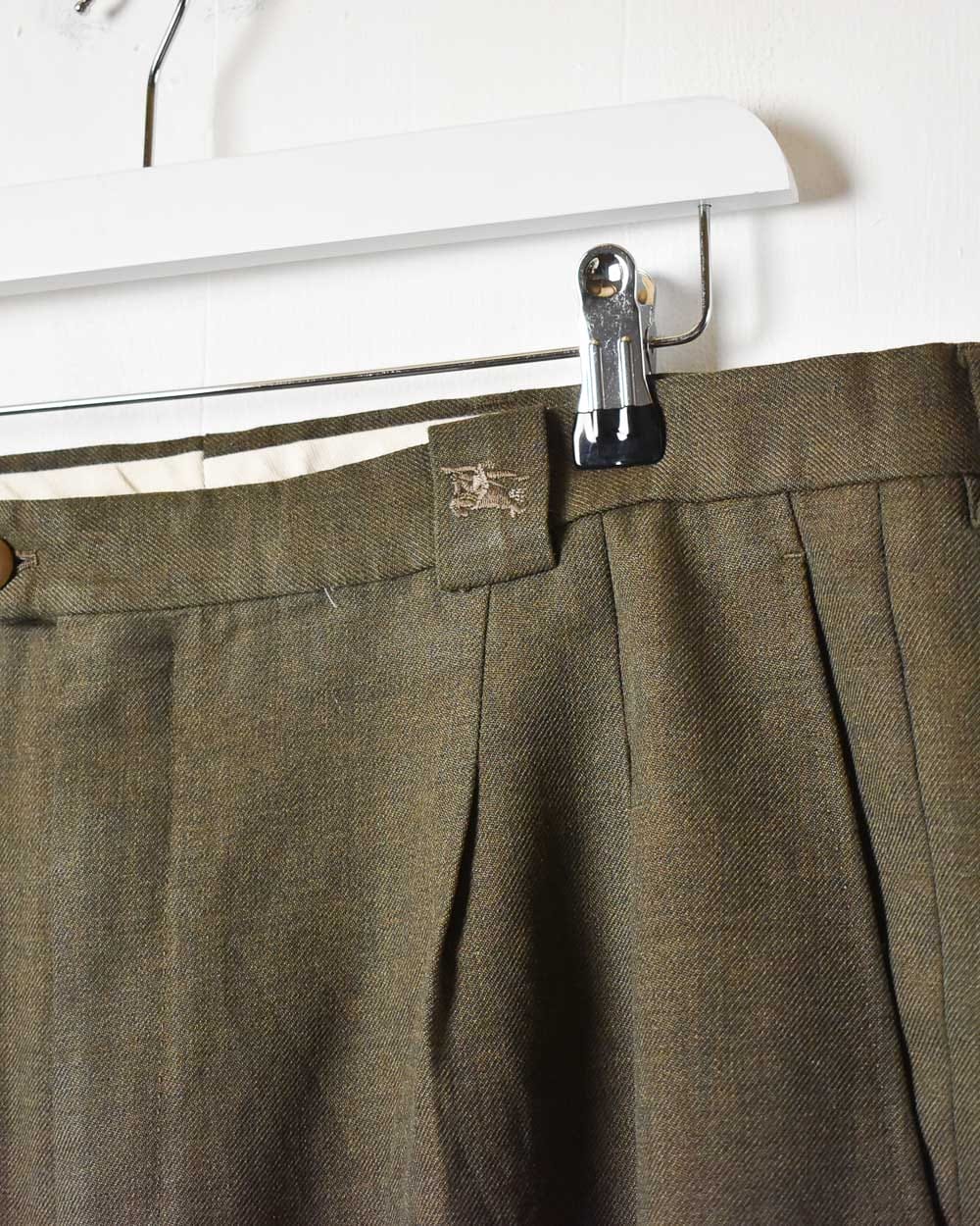 Khaki Burberry Trousers - W38 L28