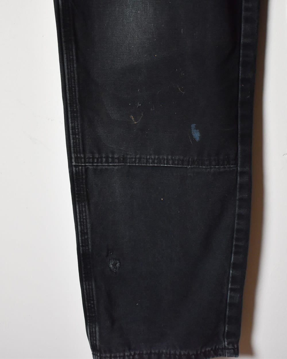 Black Dickies Distressed Double Knee Carpenter Jeans - W32 L33