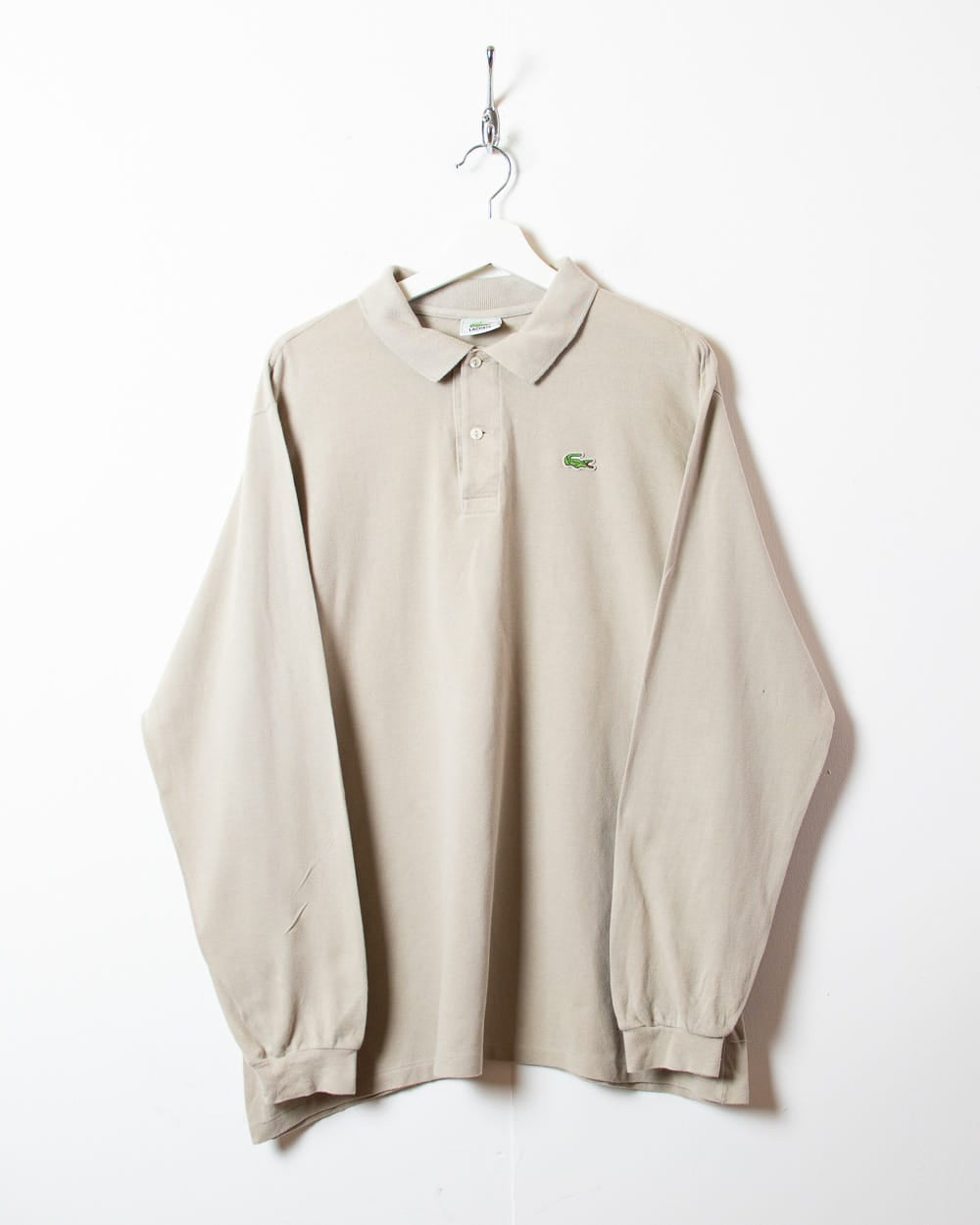 Neutral Lacoste Long Sleeved Polo Shirt - Large