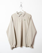 Neutral Lacoste Long Sleeved Polo Shirt - Large