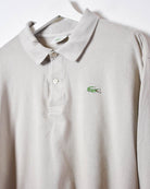 Neutral Lacoste Long Sleeved Polo Shirt - Large