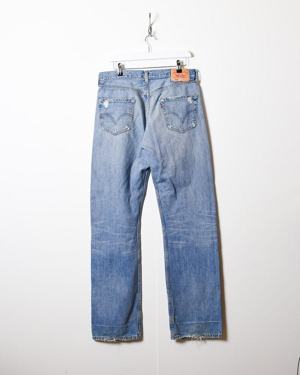 Blue Levi's Distressed 501 Jeans - W34 L35