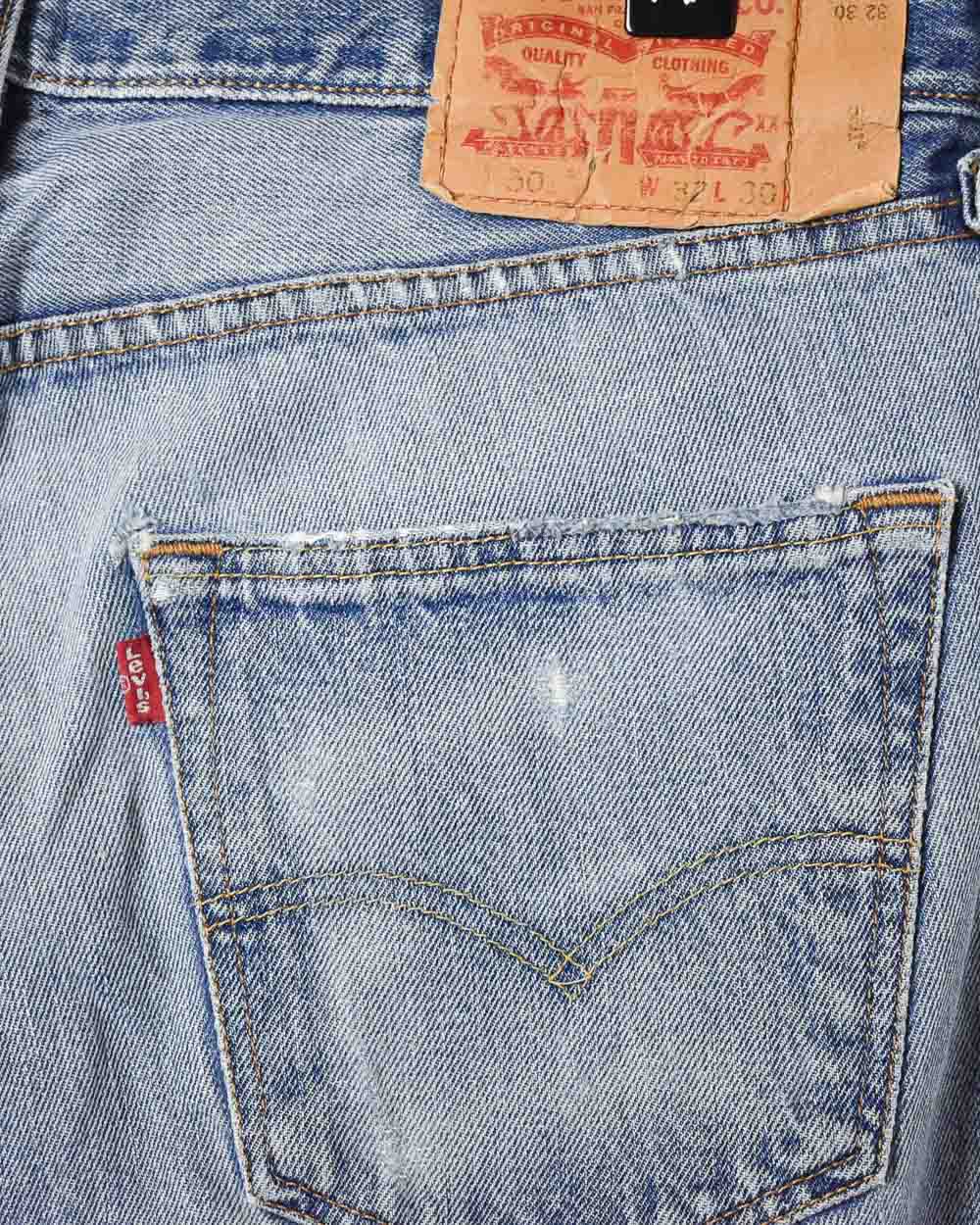 Blue Levi's Distressed 501 Jeans - W34 L30