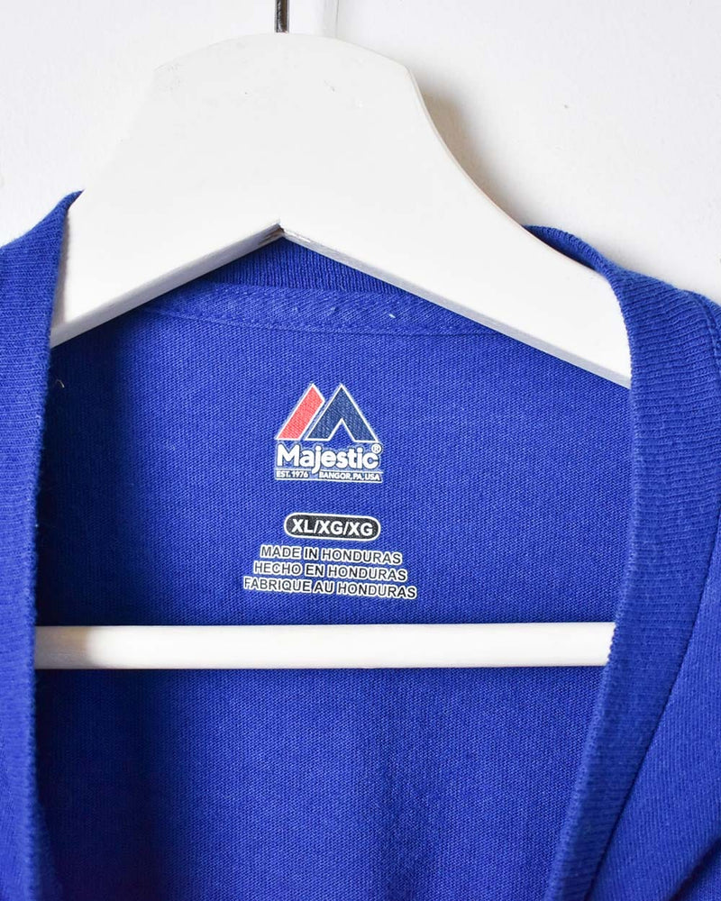 Vintage 00s Blue Majestic MLB Chicago Cubs W T-Shirt - X-Large Cotton–  Domno Vintage