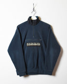 Navy Napapijri 1/4 Zip Fleece - Small